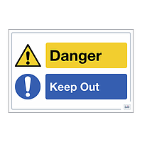 Site Safe - Danger Keep out sign