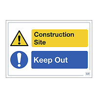 Site Safe - Construction site Keep out sign