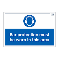 Site Safe - Ear protection must be worn sign