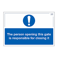 Site Safe - Gate sign