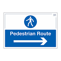 Site Safe - Pedestrian Route Arrow Right sign