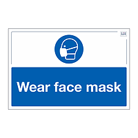 Site Safe - Wear face mask sign