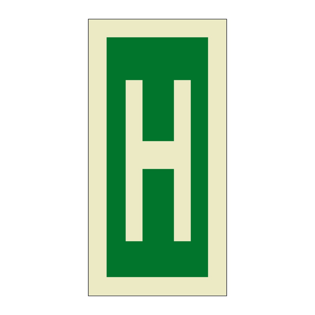 Letter H (Marine Sign)