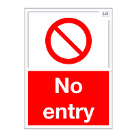 Site Safe - No entry sign
