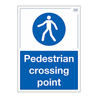 Site Safe - Pedestrian crossing point sign