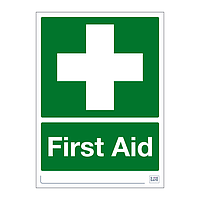 Site Safe - First aid sign