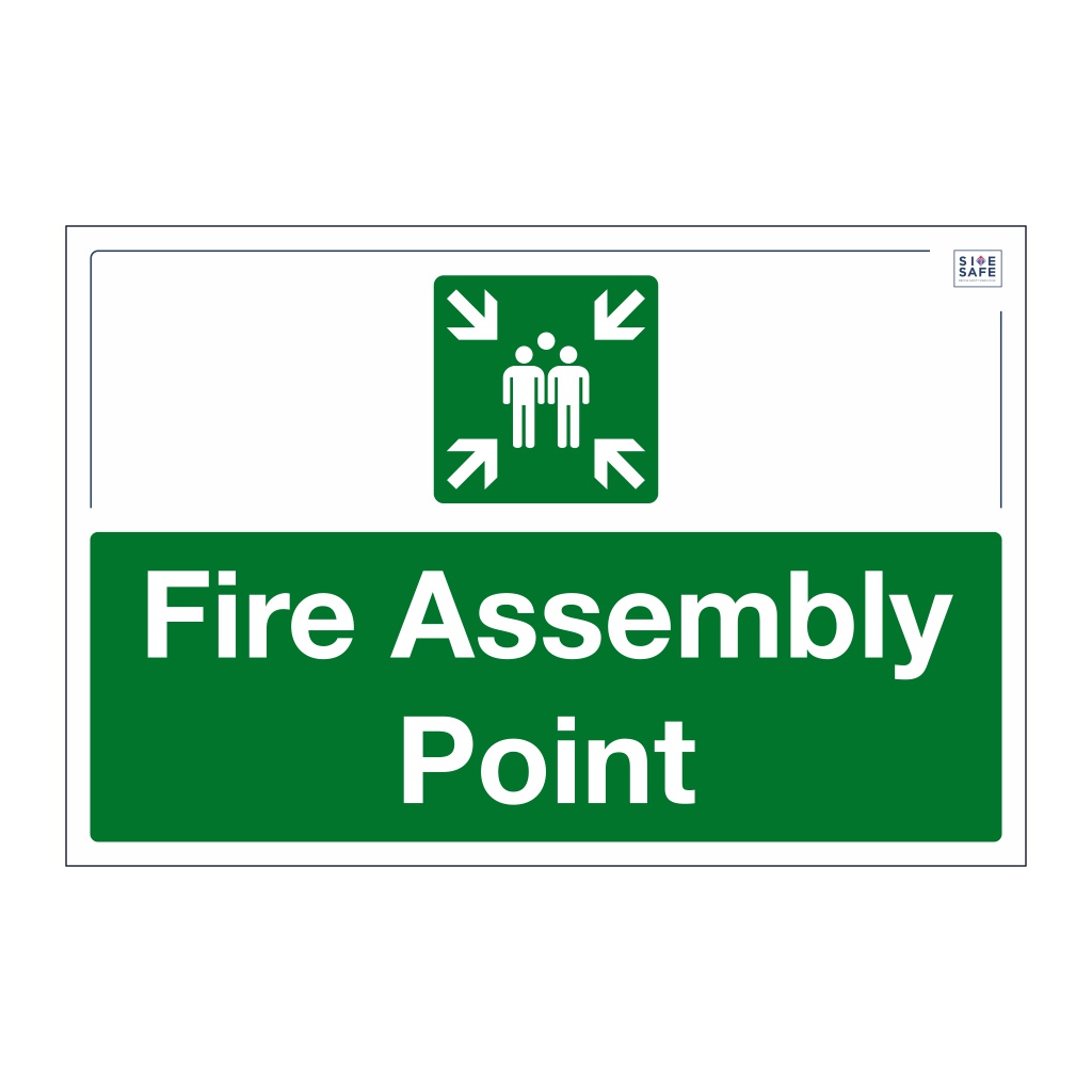 Site Safe - Fire assembly point sign