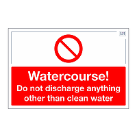 Site Safe - Watercourse sign