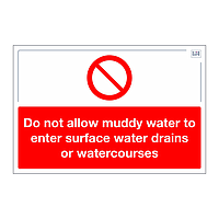 Site Safe - Do not allow muddy water sign