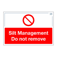 Site Safe - Silt Management sign