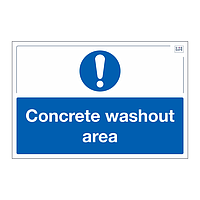 Site Safe - Concrete washout area sign