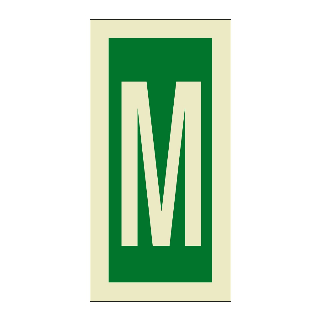 Letter M (Marine Sign)