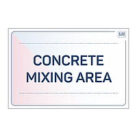 Site Safe - Concrete Mixing Area sign