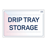 Site Safe - Drip tray storage sign