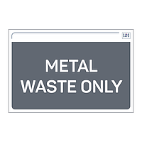 Site Safe - Metal Waste only sign