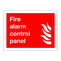 Fire alarm control panel sign