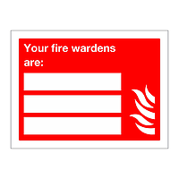 Your fire wardens are sign