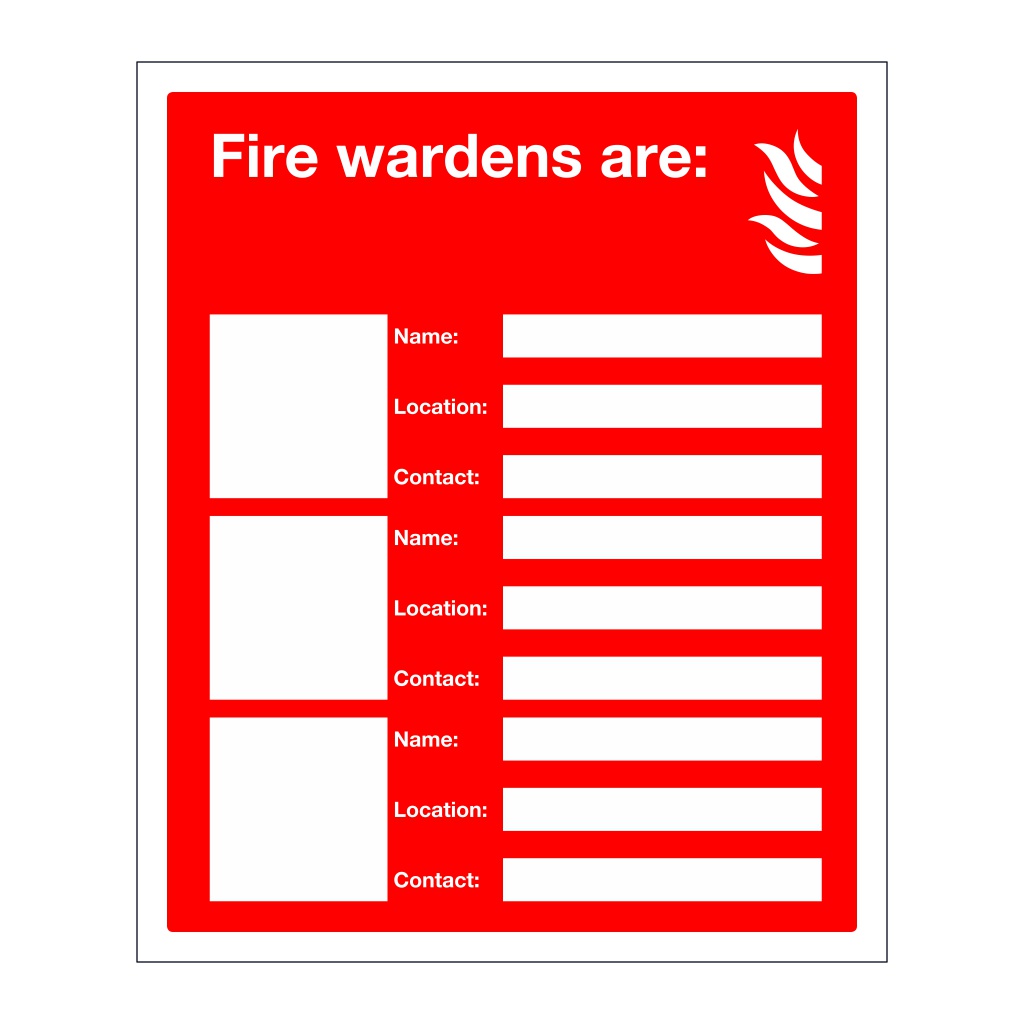 Fire wardens are sign