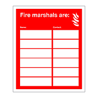 Fire marshals are sign
