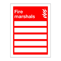 Fire marshals sign