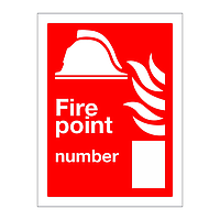 Fire point number sign