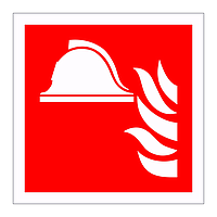 Fire fighting equipment symbol sign