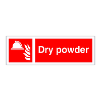 Dry powder sign