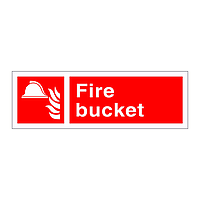 Fire bucket sign