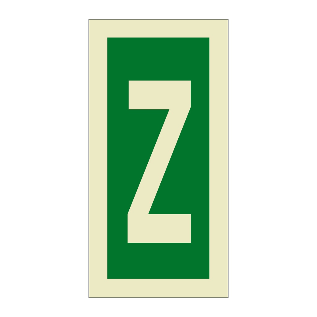 Letter Z (Marine Sign)