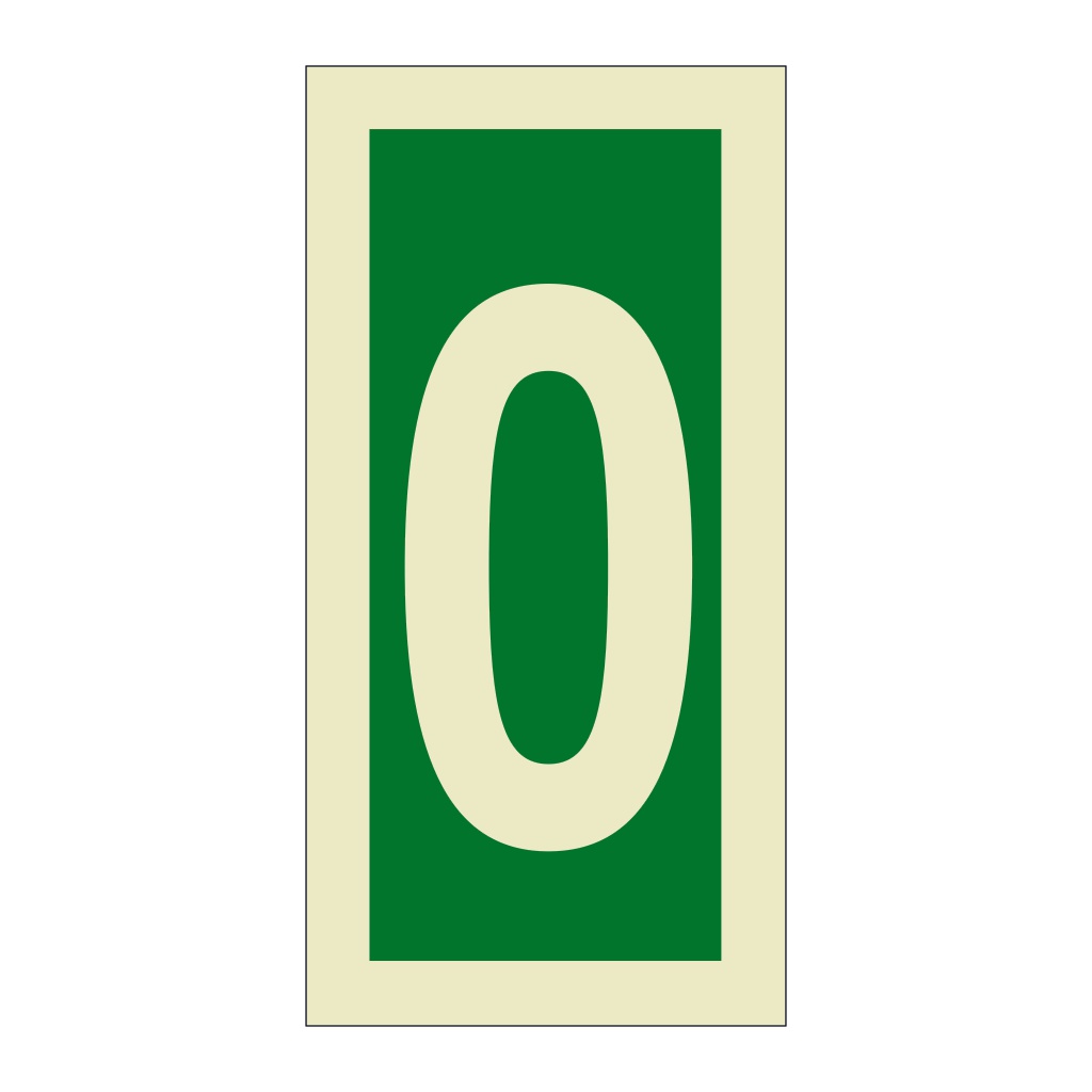 Number 0 (Marine Sign)