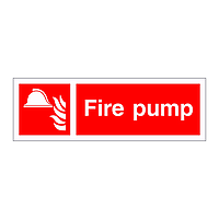 Fire pump sign