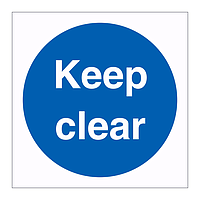 Keep clear sign