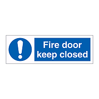 Fire door keep closed sign