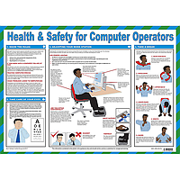 Health and safety for computer operators poster
