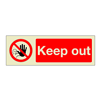 Keep out (Marine Sign)