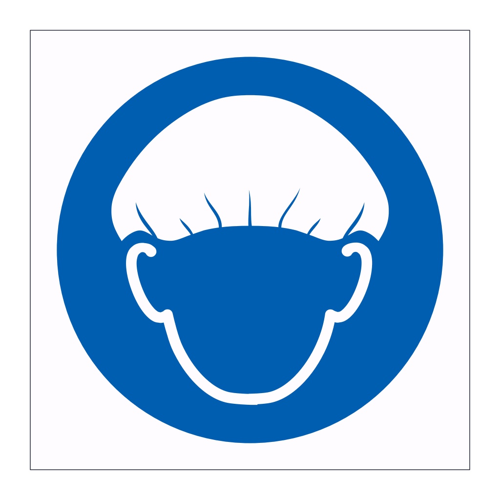 Hair protection symbol sign