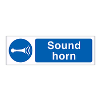 Sound horn sign