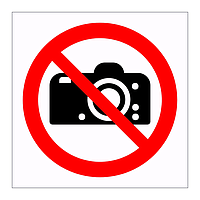 No photography symbol sign