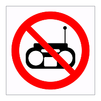 No radios symbol sign