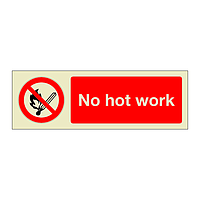 No hot work (Marine Sign)