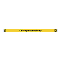 Office personnel only Covid 19 floor sign