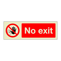 No exit (Marine Sign)