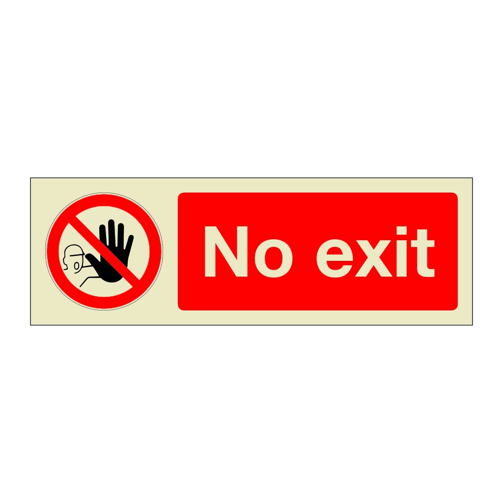 No exit (Marine Sign)