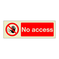 No Access (Marine Sign)