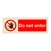 Do not enter (Marine Sign)