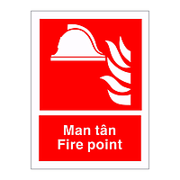 Fire hose English/Welsh sign