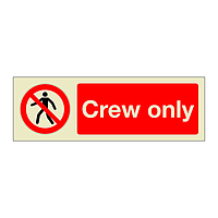 Crew Only (Marine Sign)