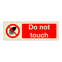 Do not touch (Marine Sign)