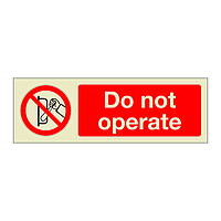 Do not operate (Marine Sign)