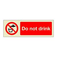 Do not drink  (Marine Sign)